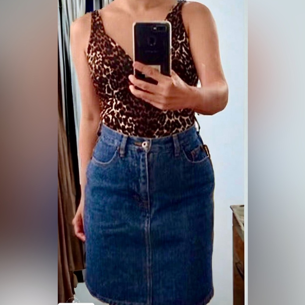 Vintage Esprit denim skirt 90s